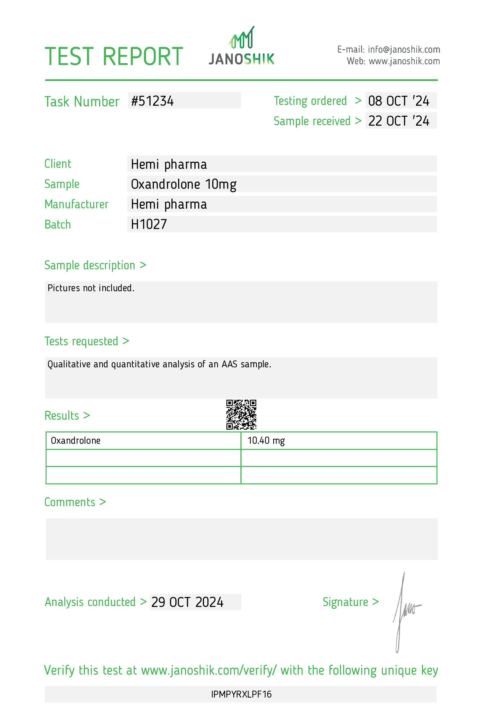 hemipharma oxandrolone 10mg tablets