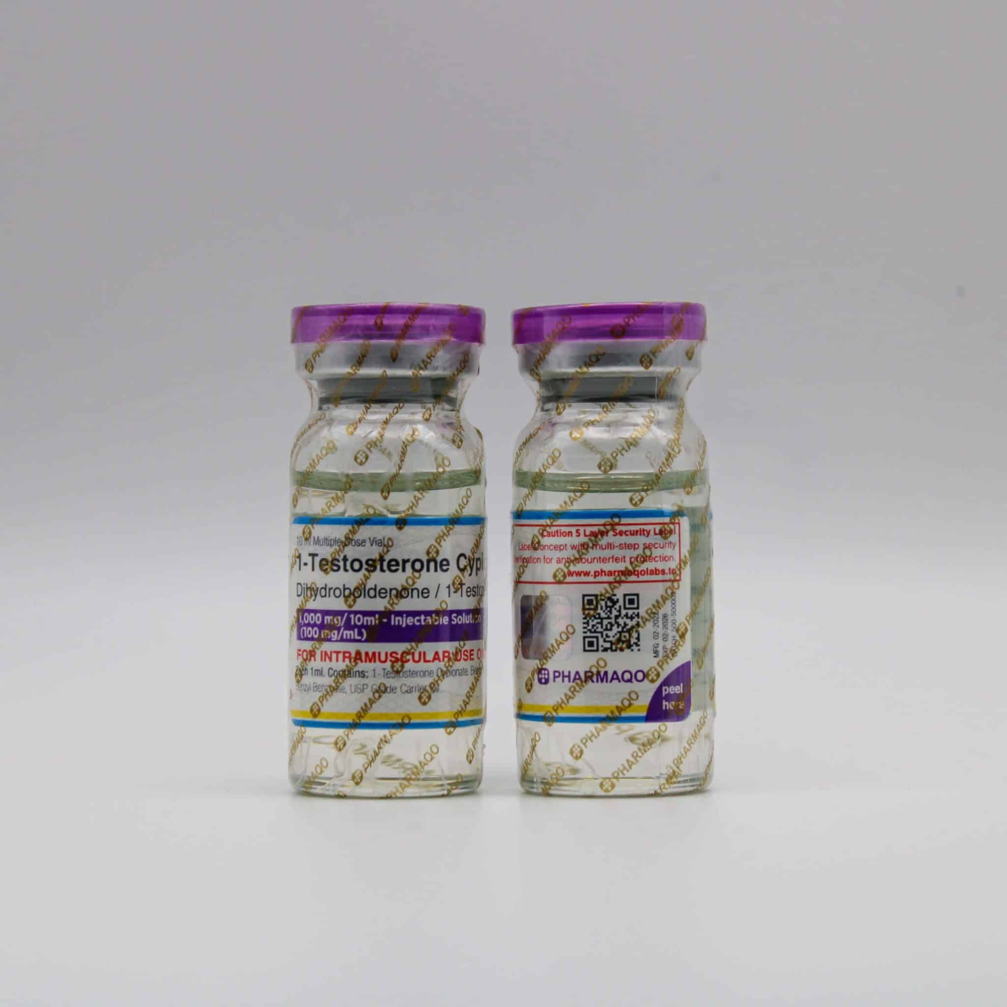 1 testosterone cypionate – 1 tc 100mg/ml – 10ml vial – pharmaqo labs