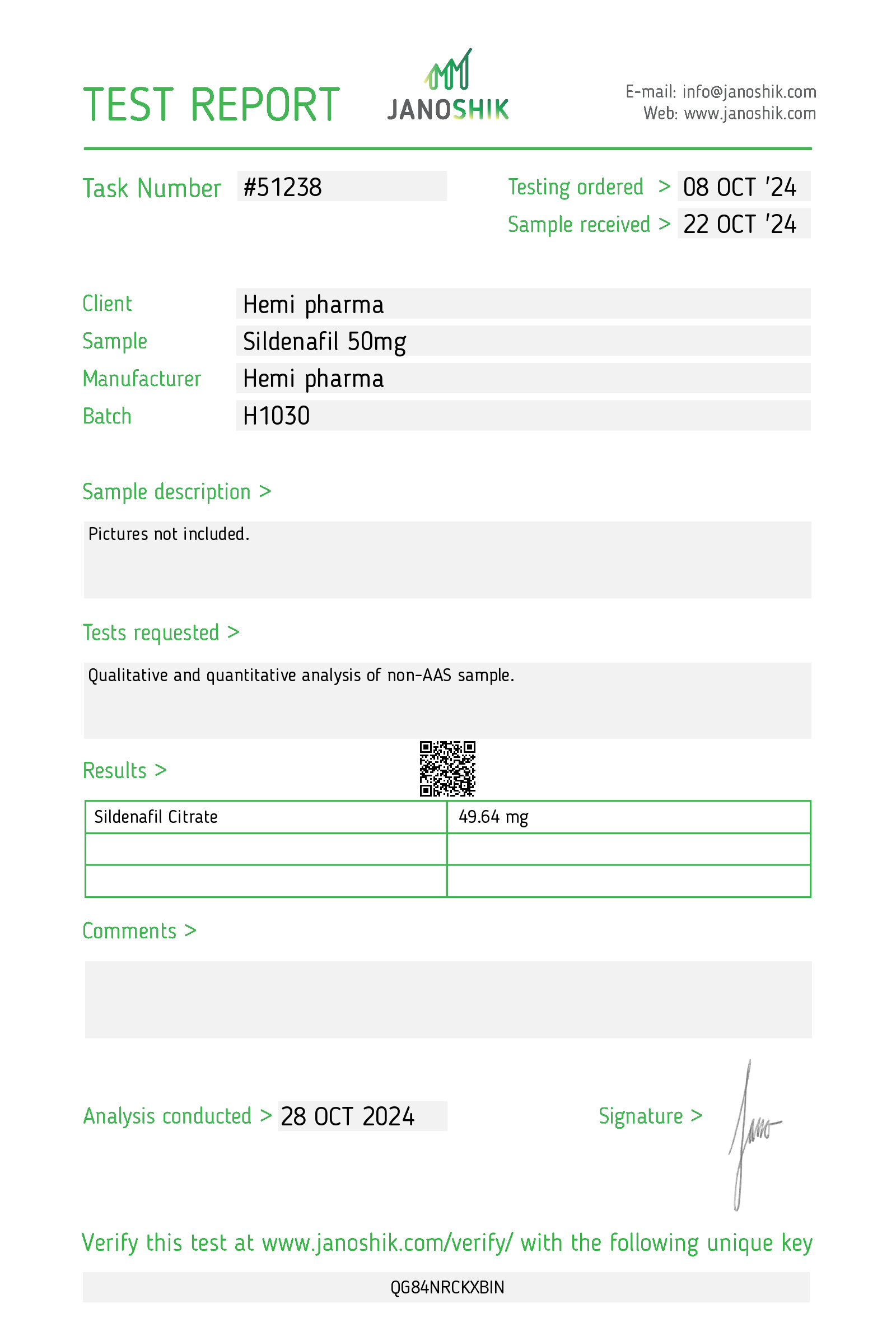 hemipharma sildenafil 50mg tablets